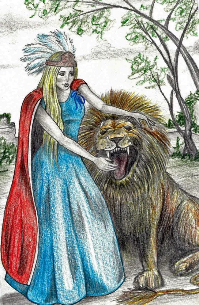Original Strength card by Deirdre O’Donoghue