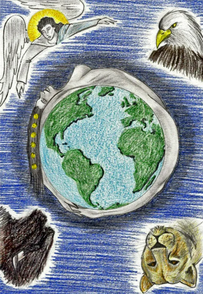 The World tarot illustration
